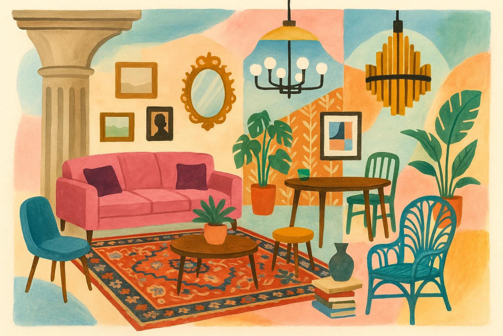 سبک گلچین در طراحی داخلی