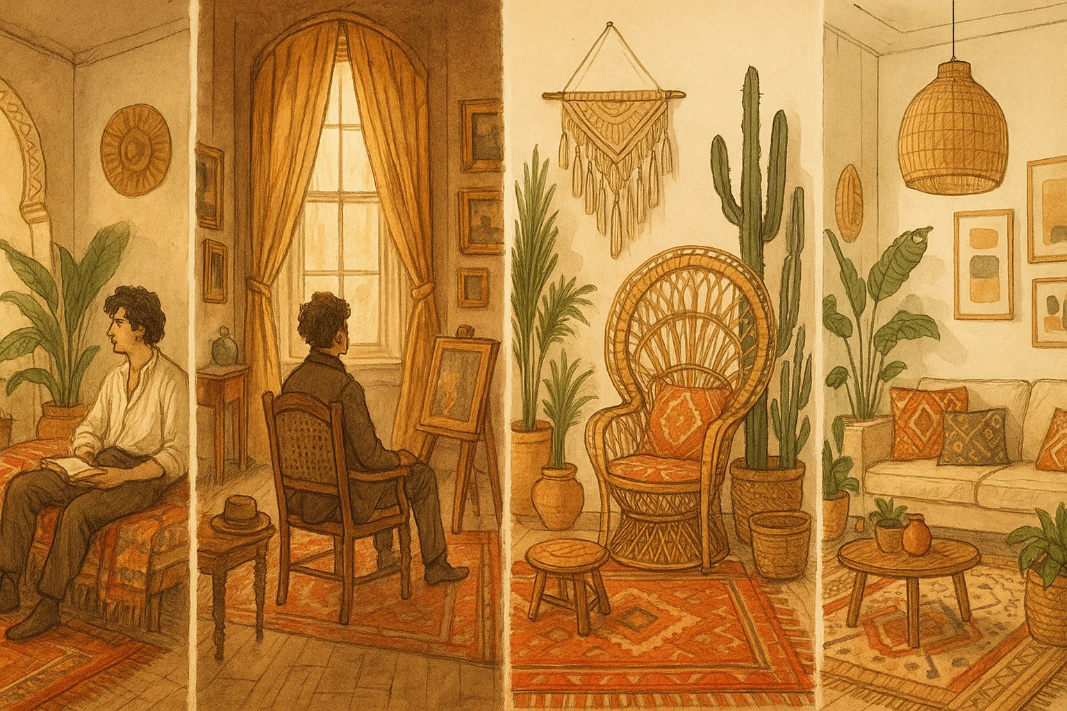 سبک بوهمین در طراحی داخلی