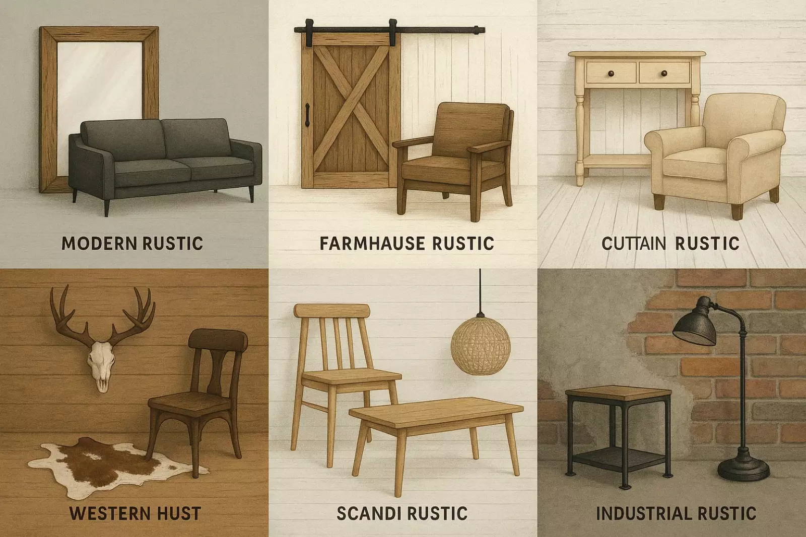 سبک روستیک در طراحی داخلی