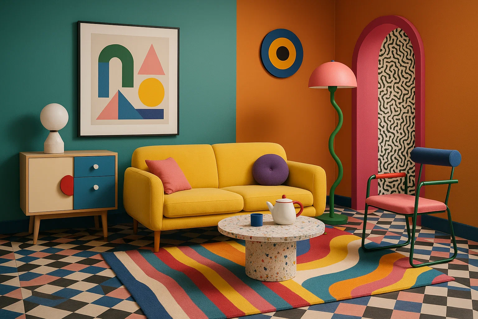 سبک پست‌مدرن در طراحی داخلی