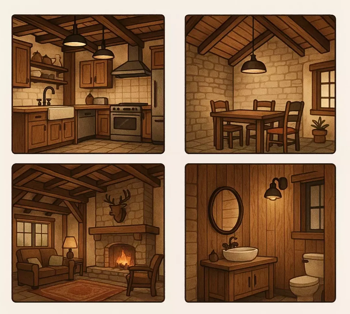 سبک روستیک در طراحی داخلی