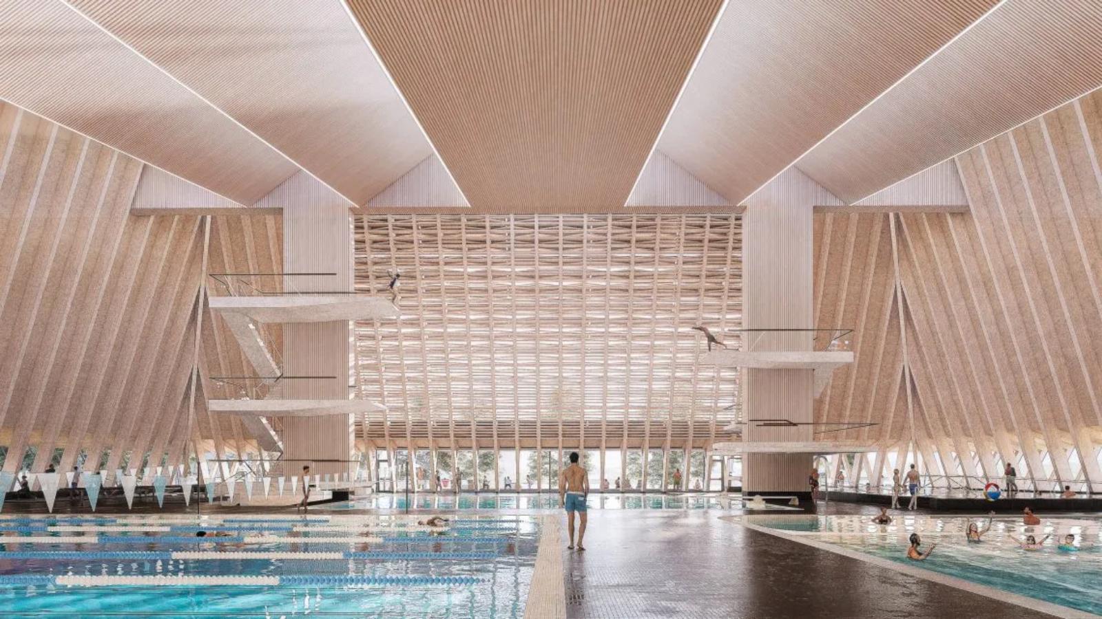 مرکز آبی ونکوور (Vancouver Aquatic Centre) اثر MJMA Architecture & Design + Acton Ostry Architects