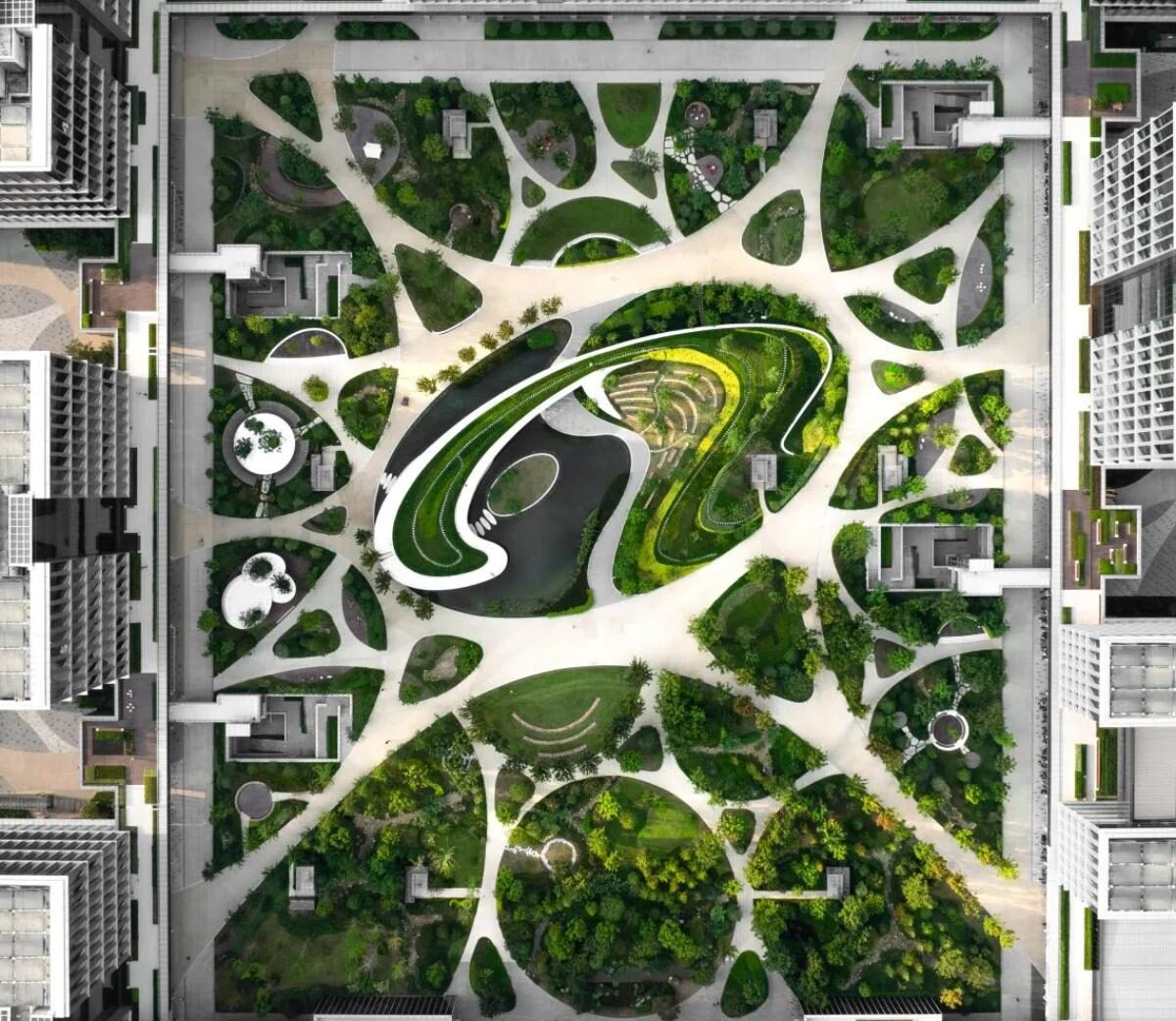 منظر کمپوس فناوری شیشی علیبابا (Alibaba Xixi Tech Campus Landscape) اثر ASPECT Studios