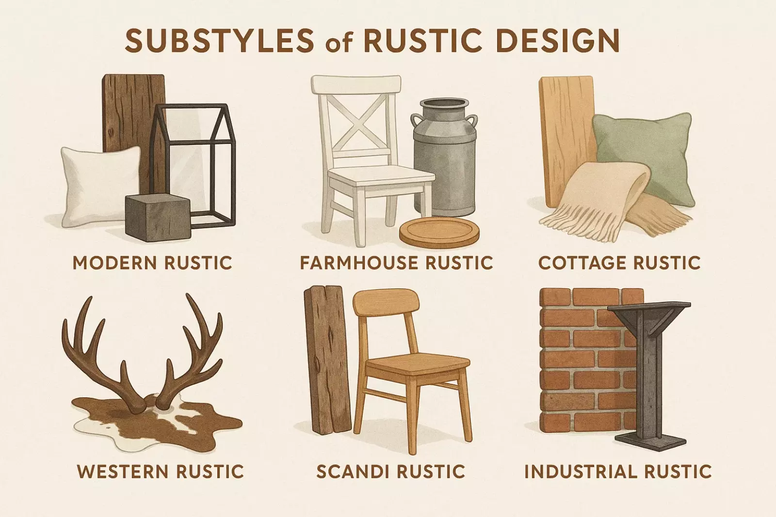 سبک روستیک در طراحی داخلی