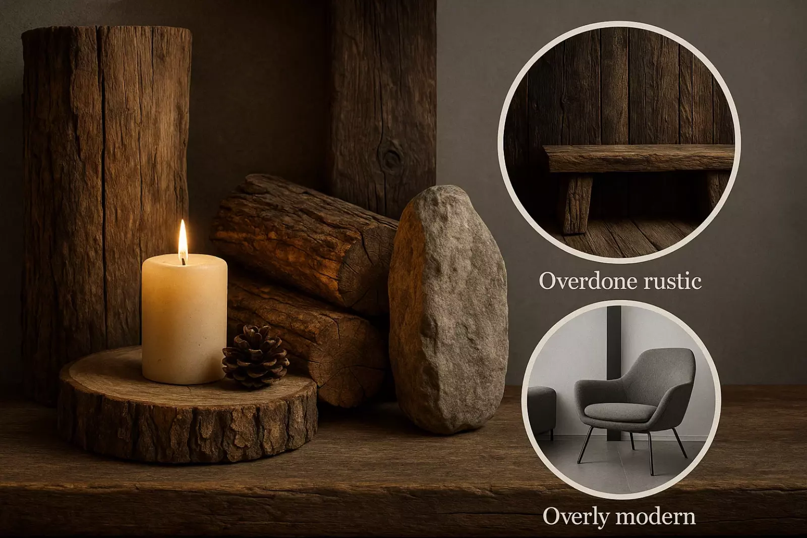 سبک روستیک در طراحی داخلی