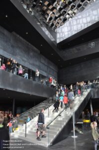 Harpa Concert Hall and Conference Centre in Reykjavik, Iceland, is designed by Henning Larsen Architects and Batteriid Archtects. Tha facade was developed by Henning Larsen Architects in collaboration with the artist Olafur Eliasson.
