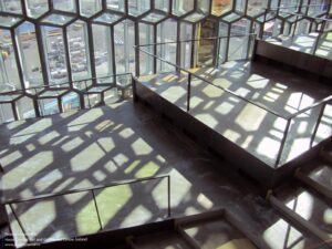Harpa Concert Hall and Conference Centre in Reykjavik, Iceland, is designed by Henning Larsen Architects and Batteriid Archtects. Tha facade was developed by Henning Larsen Architects in collaboration with the artist Olafur Eliasson.