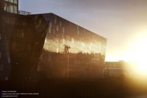 Harpa Concert Hall and Conference Centre in Reykjavik, Iceland, is designed by Henning Larsen Architects and Batteriid Archtects. Tha facade was developed by Henning Larsen Architects in collaboration with the artist Olafur Eliasson.