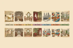 سیر تحول (Timeline) سبک‌های طراحی داخلی