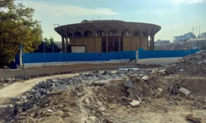 حوض تئاتر شهر با خاک یکسان شد/ تخریب حوض تئاتر شهر