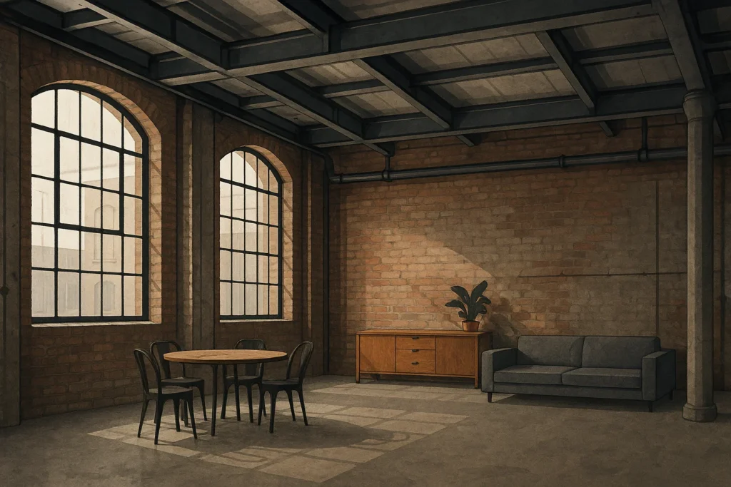سبک صنعتی در طراحی داخلی
